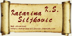 Katarina Šiljković vizit kartica